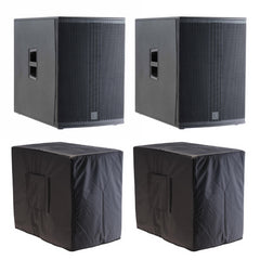 2x Audiophony Myos15ASub 15" Subwoofer 1000W RMS Inc Covers