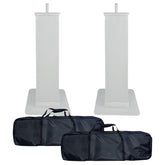 2x Thor 1.5M Podium DJ Plinth Kit inc black/white lycra + carry bags *BSTOCK*