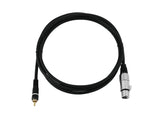 Omnitronic Adapter Cable RCA Phono to XLR Female 2M Black