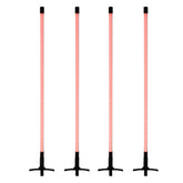 4x Eurolite LED Neon Stick 134cm RGB