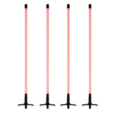 4x Eurolite LED Neon Stick 134cm RGB