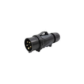 PCE 16A 415V 3P+N+E Black Plug (0153-6x)