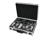 Omnitronic MIC-77-7LMH Drum Microphone Set 2 x Overhead/4 x Tom/1 x Kick Band Studio PA