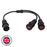 PCE Moulded Y Split - 6.0mm 32A 3PH Connectors