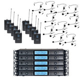 W Audio DTM 800 10 Way Headset Lapel Wireless Microphone System V2