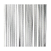 Wentex Rideau à Cordes 3(h)x3(l)m Gris Argenté, avec fermeture auto-agrippante