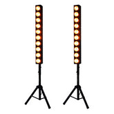 2x Citronic Amber LED Blinder Bar with Tripod Stand
