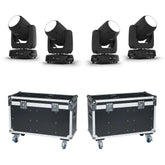 4x Chauvet DJ Intimidator Beam 355 IRC LED Moving Head 100WÂ inc. 2x Flightcase