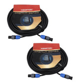 2x Stagecore FBT Neutrik PREMIUM 350 Speakon Cable Lead 10M NL2FC 2x 2.5mm