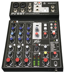 Peavey Mixer PV 6 BT Mixing Desk 6 Channel Bluetooth Peavey Mixer PV 6 BT Mixing Desk 6 Channel Bluetooth