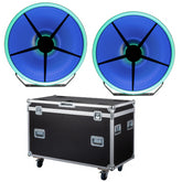 2x Showtec Goliath Retro LED Light Effect 320W Vintage Blaze inc flightcase