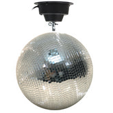 Equinox 50 cm (20'') Spiegelkugel mit Motor-Disco-Retro-50er-Effekt