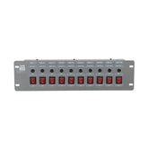 Showgear DJSwitch 10 10-Wege-Switchpanel-Ausgang 10x Schuko