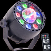 Ibiza Light 2 in 1 Light Effect Mini Par Astro Disco DJ Lighting Party DMX inc Remote Disco Light