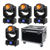 4x Equinox Triton Beam Moving Head 30W LED inkl. Gehäuse