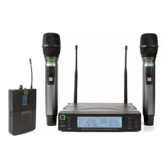 Q Audio QWM1960 CH70 UHF Wireless System Dual Handheld & Beltpack Bundle Q Audio QWM1960 CH70 UHF Wireless System Dual Handheld & Beltpack Bundle