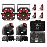Chauvet DJ ILS Command Kit d'éclairage sans fil 3, comprenant 2x Swarm 5 FX ILS + 2x Intimidator Spot 160 ILS