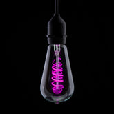 Prolite 4W dimmbare LED ST64 Spiral-Funky-Glühfadenlampe BC, Pink