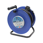 Masterplug 50m 13A 4 Socket HD Mains Extension Reel (HDCC5013/4BL)