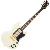 Vintage Vs6 3 Pick Up Guitar - Gold Hardware - Vintage White