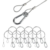 8x Sicherheitsverbindung aus impulsverzinktem Draht, 2 mm x 750 mm Sicherheitskette