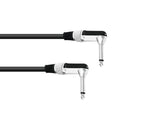 Omnitronic Jack Cable 6.3 Mono 2X 90? 0.3M Bk
