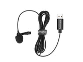 Saramonic SR ULM10 Microphone cravate USB pour PC et MAC 2 m