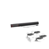 Die elektrische Luftschlangenkanone „Confetti Maker“ 50 cm in Weiß und Silbermetallic