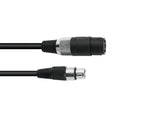 Omnitronic Adapterkabel Lautsprecher(F)/XLR(F) 1M Schwarz