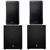 Intimidation Enforcer Pro 15 + SUB15 Active PA System Bundle 6600W