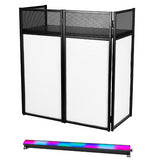 Thor Mobile DJ Foldable Stand with Carry Bag & LED 1M Light Bar Uplighter