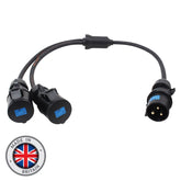PCE Moulded Y Split - 4mm 32A 1PH Connectors