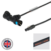 LEDJ PCE 16A schwarzes T-Connect-auf-PowerCON-TRUE1-TOP-1-m-Kabel