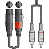 Chord Classic 2 XLRF-zu-Doppel-RCA-Kabel (6 m)