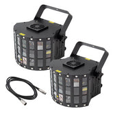 2x Kam Derby 8 LED Laser Light Inc. Free DMX Lead