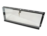 StageCore 19" Security 4U Rack Panel Perspex Cover with Lock Server Flightcase