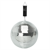 Thor 30cm Mirrorball Silver Mirror Ball 300mm 12" inc battery motor