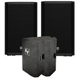 2x ElectroVoice ZLX-12P-G2 12" Powered Speaker 1000w inc covers