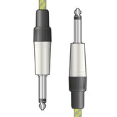 Citronic Braid Guitar Lead Grey/Gold 3m