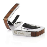 Thalia Chrome Finish Capo With Santos Rosewood Inlay