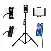 Ibiza SMM20 Telescopic Tripod with Gooseneck for Tablet inc Bag