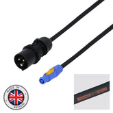LEDJ 1m 2.5mm PowerCON – 16A Male Cable Power Lead DJ Disco Lighting