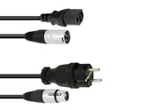 Câble Combiné Psso Fiche De Sécurité/Xlr 15M