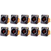 10x Helvia Signum SM-PWCT TRUE1 Panel Mount Input Socket Chassis Mains Power