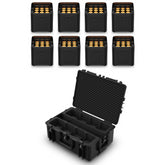 8x Chauvet DJ Freedom Par Q9 RGBA LED Uplighters and Charging Case