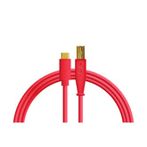 DJ TechTools Chroma Cable: Audio Optimised USB-C to USB-B Cable with 56K Resistance (Red)