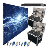 Chauvet DJ Vivid Video Wall Écran vidéo 8 x 8 avec pilote vidéo et Flightcases
