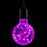 Prolite 4W LED ST64 Spiral Funky Filament Lampe ES, Magenta
