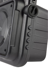 QTX Effect Tragbares Bluetooth-Partylautsprecher-Soundsystem mit Mikrofon QTX Effect Tragbares Bluetooth-Partylautsprecher-Soundsystem mit Mikrofon