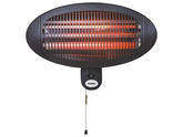 Perel PHW2000 Wand-Terrassenheizer, 2000 W, Outdoor-Gartenheizung